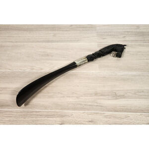 Vintage Equestrian Horse Head Shoe Horn Black Plastic 11" Japan (25)